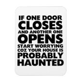 Funny Motivation Quotes Haunted House Magnet Magneet (Verticaal)