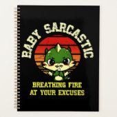 Funny Motivational Dragon - Burn Your Excuses Planner (Voorkant)