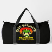 Funny Motivational Dragon - Burn Your Excuses Plunjezak (Achterkant)