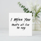 funny motivational I miss you saying Kaart (Staand voorkant)