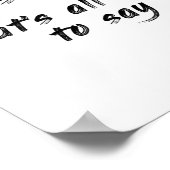 funny motivational I miss you saying Poster (Hoek)