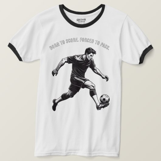 Funny & Motivational Soccer T-Shirt (Design voorkant)