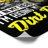 Funny Motocross-fietsers in mijn hoofd... ik leid  Poster (Hoek)