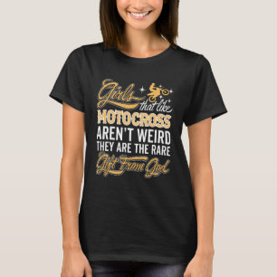 Funny Motocross Girl - Motocross Rider Lady T-shirt