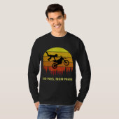 Funny Motocross Idea for Parent Dad Son Dirt B T-shirt (Voorkant volledig)