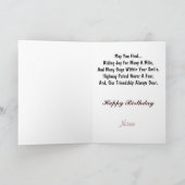 Funny Motorcycle Blessing Birthday Card Kaart (Binnen)