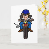 Funny Motorcycle Blessing Birthday Card Kaart (Gele Bloem)
