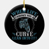 Funny Motorcycle Lover Graphic Women Mannen Keramisch Ornament (Achterkant)