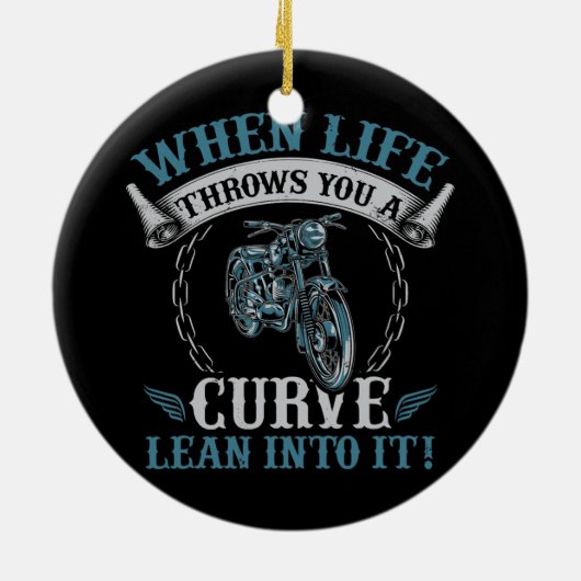 Funny Motorcycle Lover Graphic Women Mannen Keramisch Ornament (Achterkant)