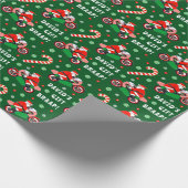 Funny Motorcycle Motocross Holiday Gift Cadeaupapier (Hoek)