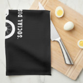 Funny Motorcycle Original Social Distance Theedoek (Quarter Fold)