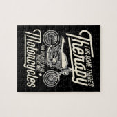 Funny Motorcycle Rider Rapy - Biker Gift Legpuzzel (Horizontaal)