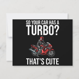 Funny Motorcycle Sportbike Mannen Vrouwen Motorbik Bedankkaart