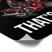 Funny Motorcycle Sportbike Mannen Vrouwen Motorbik Poster (Hoek)