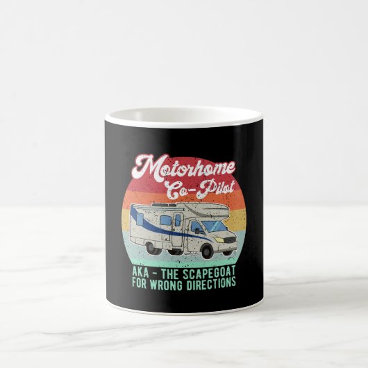 Funny Motorhome Co Pilot Scapegoat Gift Koffiemok (Center)