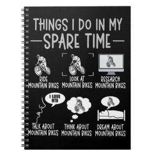 Funny Mountain Bike Lover MTB Humor Biking Notitieboek