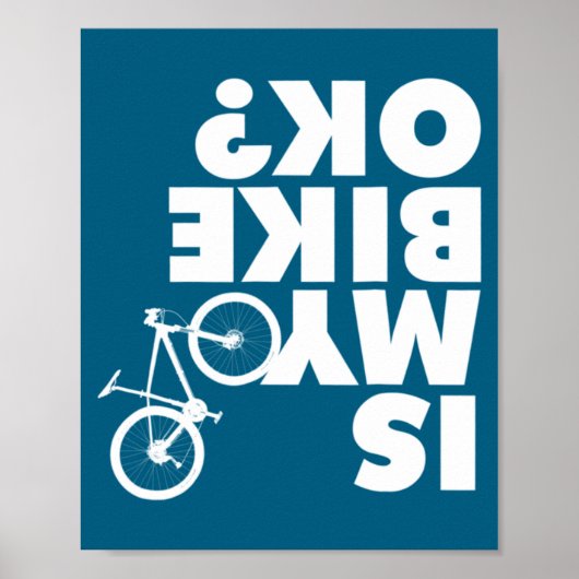 Funny Mountain Bike  Poster (Voorkant)
