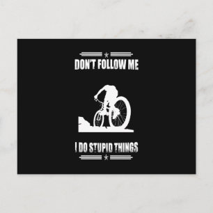 Funny Mountain Bike Quotes Biker Cyclist Briefkaart
