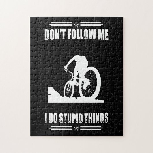 Funny Mountain Bike Quotes Biker Cyclist Legpuzzel (Verticaal)