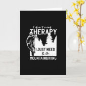 Funny Mountain Biking Gift voor MTB Biker Kaart (Gele Bloem)