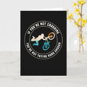 Funny Mountain Biking MTB Gift voor Biker Kaart (Gele Bloem)