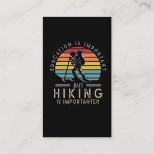 Funny Mountain Hiking Enthusiast Outdoor Hiker Visitekaartje