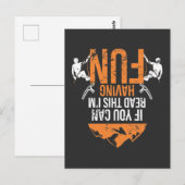 Funny Mountain klimmer Joke Climate Humor Briefkaart (Voorkant / Achterkant)