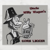 Funny Mountain Man Cool Liquor Bottle Label Likeurfles Etiket (Enkel label)