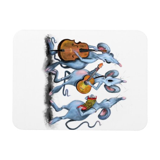 Funny Mouse Band Magnet Gift - Schilderen Magneet (Horizontaal)