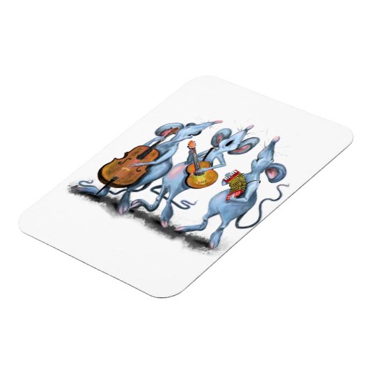 Funny Mouse Band Magnet Gift - Schilderen Magneet (Linkerzijde)