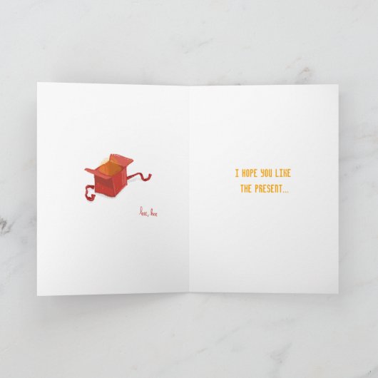 Funny Mouse Cadeau Nephew of Niece met kerstkaart Aankondiging (Binnen)