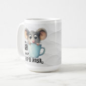 Funny Mouse Coffee Mok – 99% geeft niet om een off (Voorkant links)