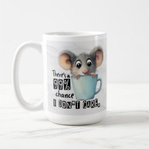 Funny Mouse Coffee Mok – 99% geeft niet om een off