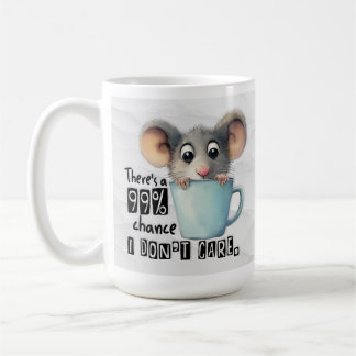 Funny Mouse Coffee Mok – 99% geeft niet om een off