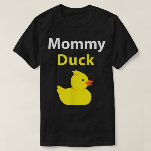 Funny Mouse Duck Rubber Duck mama T-shirt (Design voorkant)