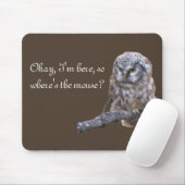 Funny mouse pad met uil muismat (Met muis)