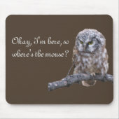 Funny mouse pad met uil muismat (Voorkant)