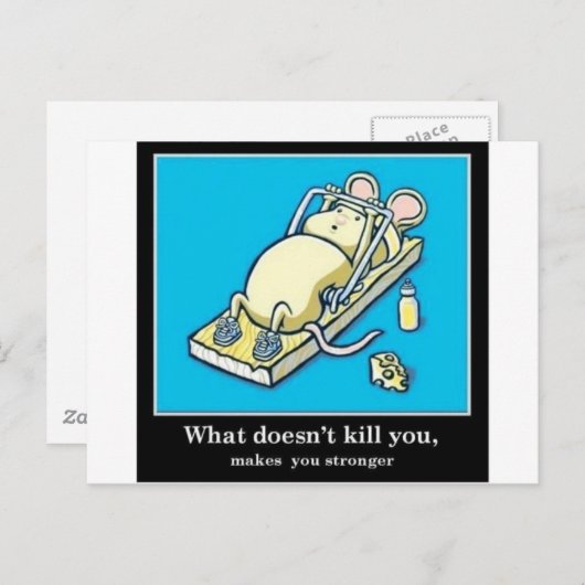 Funny Mouse Product Briefkaart (Voorkant / Achterkant)