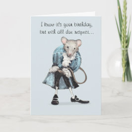Funny Mouse Verjaardag Kaart