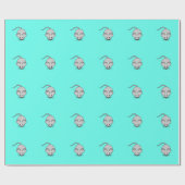 Funny Mouse Wrapping Paper Cadeaupapier (Vlak)