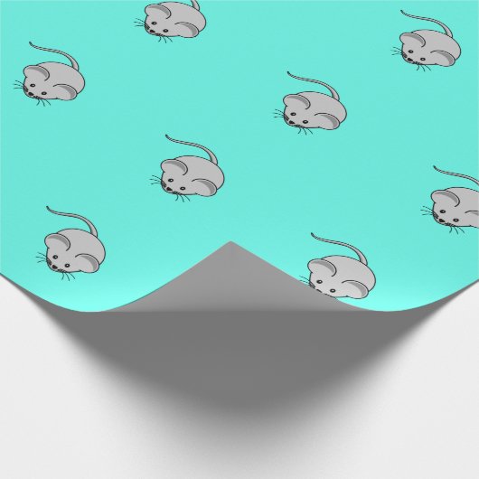 Funny Mouse Wrapping Paper Cadeaupapier (Hoek)