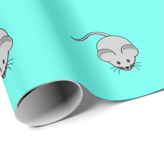 Funny Mouse Wrapping Paper Cadeaupapier (Rol Hoek)