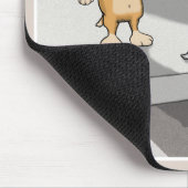Funny mousepad: Dog en Chicken Muismat (Hoek)
