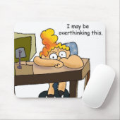 Funny mousepad for overthinker or perfectionist muismat (Met muis)