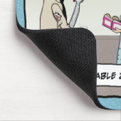 Funny mousepad: Kantoor Zombie Muismat (Hoek)