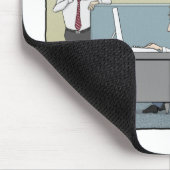 Funny mousepad: Ouderen Zombie Muismat (Hoek)