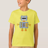Funny Moustache Robot T-shirt (Voorkant)