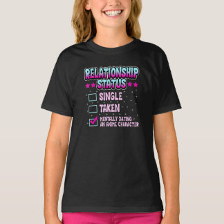 Funny Mouth Anime Dating Relatie Status T-shirt