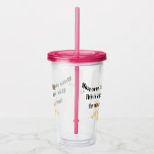 Funny move over koffiebaan voor wijn-drank acryl drinkbeker (Rechts)