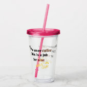 Funny move over koffiebaan voor wijn-drank acryl drinkbeker (Achterkant)